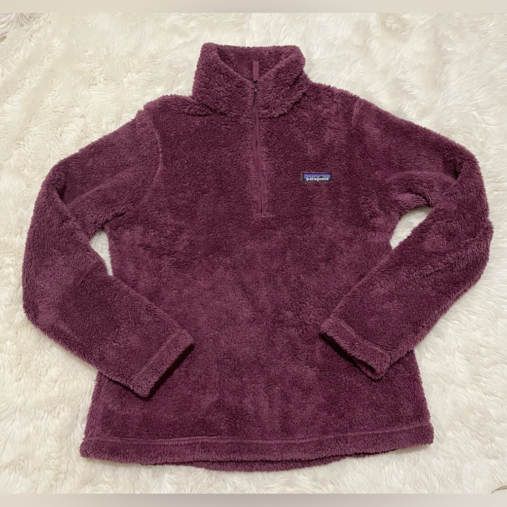 Patagonia * Los Gatos 1/4-zip fleece pullover, purple, women’s size Medium